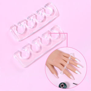 2/10Pcs Soft Silicone Nail Art Toe Separator Set 5-Colors Flexible Finger Toe Spacers for UVGel Polish Manicure Pedicure Tools *