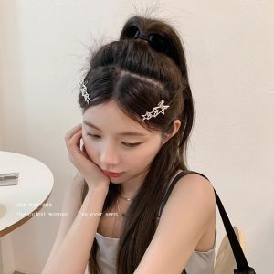 Jepit rambut bintang perak / gadis-gadis imut klip poni Y2k / jepit rambut pentagram mode kreatif 🌷Waroomy