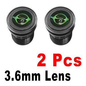 JIENUO | 2pcs HD 3.6mm CCTV Fixed Iris Lens Security M12 2MP Aperture Image Format Surveillance Video For CCD Ip Camera Digital Analog