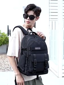 (BISA COD) Tas Ransel Punggung Gendong Sekolah Pria Wanita Kanvas Backpack Fashion Korea Anti Maling Multifungsi