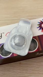 Kính Áp Tròng Hera Xám Tây Viền Đen Không Độ SHADOW GRAY Nhập Khẩu Hàn Quốc Lens Không Cận 1 Ngày