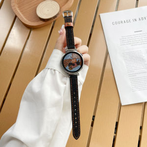 Premium Leather Strap for Huawei Watch GT4 and GT3 Ladies Smart Watch Band Upgrade for Women 4/3/2 Pro Honor Sports Wristband