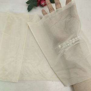 Thân Áo Ren Mềm Mại Thoáng Khí Dài Rộng Màu Be Trang Trí Viền Ren Đen Vải Phụ Kiện DIY May Vá Gia Đình Trung Quốc Đại Lục