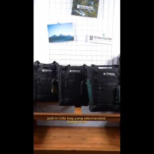 MALVA BLACK GREEN |MNM x URBAN| Tas Ransel Pria Backpack Tas Laptop Jinjing Tote Bag