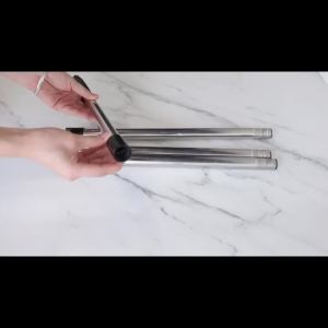 A Black 4-Section 30" to 58" Mop Handles for O-Cedar/Vileda Spin Mop & H2pro Flat Mop Mop Stick Mop Pole Handle for Ocedar Mop