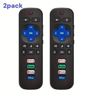 other | 【Pack of 2】 for Roku-TV-Remote-ReplacementUniversal Control for TCL ONN Hisense Roku TVs(Not for Stick and Box)