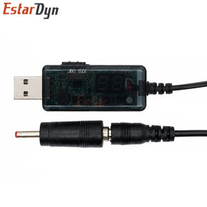Estardyn USB 5V to 9V/12V Step Up Boost Cable 3.5x1.35mm DC Plug Power Cord for Router Camera LED Strip DIY