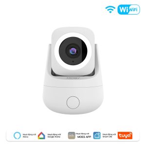 MOES | Camera Thông Minh WiFi MOES Tuya Trong Nhà 3MP HD Với Góc Quay 360 Độ ° Pan & 180 ° Hệ Thống Giám Sát Nhà Thông Minh Tilt Hoạt Động Với Alexa Và Google Home