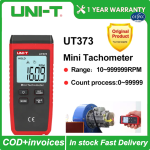 UNI‑T UT373 Mini Non‑Contact Laser Tachometer Digital RPM Meter 10‑99999 RPM Speed Counter LCD Backlight