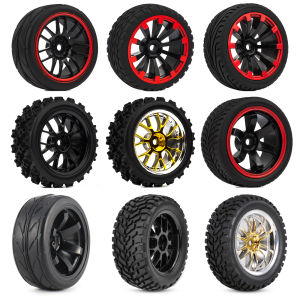 RC 12mm Hex Tire 2.55" Highway Drift Off-road Professional Racing Tire Universal for 1/10 1/12 1/16 RC Car Crawler Buggy Slash