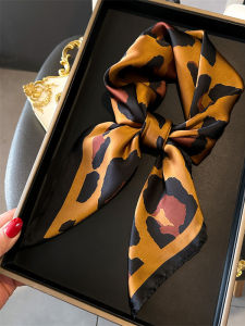 Khăn Choàng Lụa in Họa Tiết Da Báo Nhỏ Thời Trang Xuân Hè Cho Nữ Khăn Quàng Cổ Bảo Vệ Cổ Khăn Quàng Cổ Chuyên Nghiệp