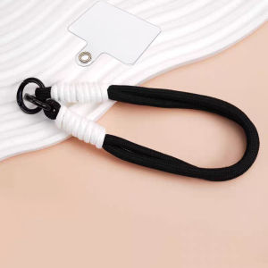 Dopamine Color Mobile Phone Lanyard DIY Woven Wrist Rope Cellphone Chain Universal Short Lanyard for iPhone Car Key