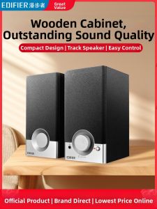 Edifier | Edifier R18T Wired Mini Multimedia Computer Speaker Desktop Laptop Desktop Speakers Compact Size Wood Body AUX Interface