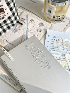ZhuodaKing Aluminum Alloy Metal Diary Notebook Cover Removable Pages A6 Size INS6 Hole Business Stationery Supplies