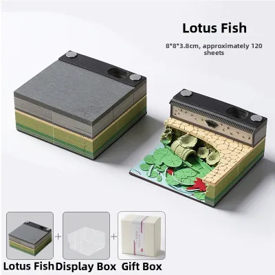 3D Paper Sculpture Sticky Notes Calendar Cute Strange Birthday Gift Girl Stress Relief Toy Display Box Packaged Office Supplies