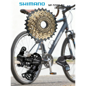 SHIMANO | SHIMANO Tourney 6v 7v Groupset 6/7 Speed SL TX30 Shifters RD TY300 Rear Derailleur MF TZ500 Freewheel for MTB Original Parts