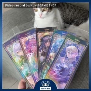 Clearance | Genshin Impact Evening Wear Collection Holographic Tickets | Fanmade | Unbofficial Merchandise | Anime & Game Collectibles