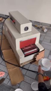 ( HÀNG CHÍNH HÃNG) Máy đóng màng co bán tự động VMMC4500 bọc màng bát đĩa hộp quà mỹ phẩm
