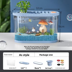 HUICHONG | Tabletop Desktop Oxygen and Filter Integrated Aquarium