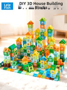 LELEYU | Interlocking Building Blocks Educational Assembly Toy