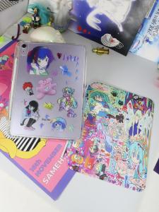 เคส iPad Acrylic Graffiti Illustration Detachable iPad 10 Generation 3 Foldable Hard Case for Apple Air6 with Pen Slot