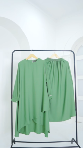 ONE SET DIANA ROK DAN TUNIK EXSLUSIVE ANNASIHAH/COD/SETELAN ROK MELAYU TERBARU WANITA MUSLIMAH/