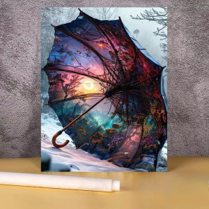 500/1000/1200/2000PCS Jigsaw Puzzle Colorful Fantasy Umbrella Dreamy Sky Scene For Adults Stress Relief Brain Teaser Hobby Gift