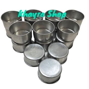 Cetakan Kue Tartlet cetakan Tart mini Bahan alumunium Pres anti bocor Diameter 4 cm