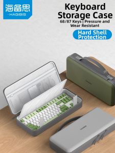 Hagibis | Hagibis Mechanical Keyboard Storage Bag Integrated Mouse Protection Case Shock Absorption Hard Shell Case For 68/87 Keys