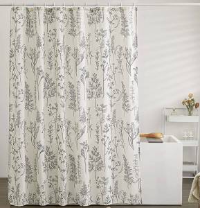 Bathroom Shower Curtain Waterproof Mold Proof French Vintage Style High End Polyester Partition Door Curtain Nordic Style Freshness
