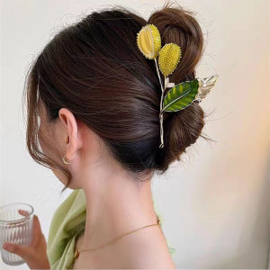 Fun Metal Durian Big Hair Clip Claw for Women Korean style Ins Temperament Shark Clip Fashion Girl Hair Clamp