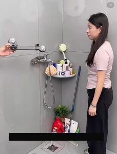 Punch-Free Suction Cup Adjustable Shower Head Bracket  Adjustable shower handle holder