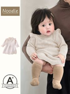 Autumn Knitted Princess Dress for Babies