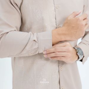 Baju Muslim Couple Ayah Dan Anak Lengan Panjang Kekinian Koko Kurta Pakistan Lebaran Motif Bordir Premium Kashmir Series Fadsan