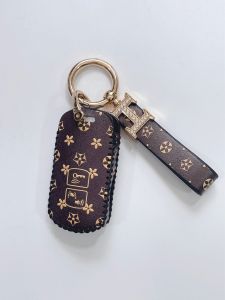 Bao da bọc remote 2 nút Vario tặng kèm móc khoá bao da móc khoá Smartkey Honda