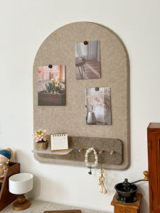 Photo Wall Message Board Punch-Free Rack Hook Felt Wall Sticker Combination Exhibition Board Corkboard Kindergarten