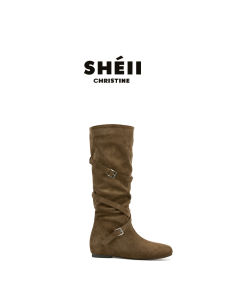 SHÉII | Giày Cowboy Dây Đeo Khóa 5cm Bên Trong Gót