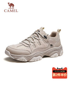 Camel 2025 Winter New Mens Shoes Retro Dad Sports Shoes Thick Bottom Casual Sports Shoes Trendy Youth round Toe Lace-Up Shoes