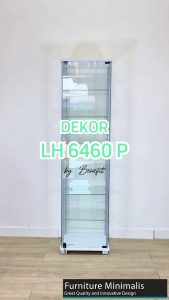 Lemari Etalase 6 Susun Kaca (LH-6406 B / W)