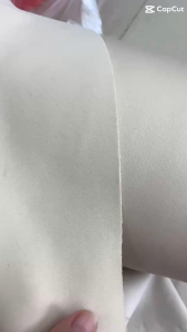 1 Mét Vải Thun PC Poly Màu Trắng Kem Dày Khổ 1m6 Hàng Công Ty