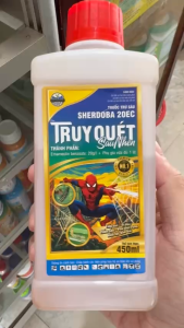 SHERDOBA 20EC hiệu TRUY QUÉT SÂU NHỆN chai 450ml đặc trị SÂU CUỐN LÁ  SÂU KHOANG