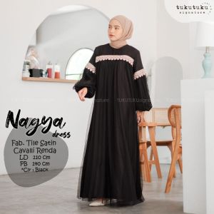 nagya dress maxy tile bruklat wanita mewah elegan fit to xl terbaru