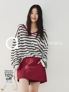 MO&Co. | Breathable Light Weight Cotton Blend Blouse