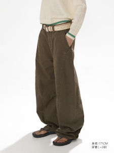 High Quality Canvas Casual Pants Loose Fit Long Trousers Youth Fashion All Seasons Solid Color MasonPrince Lightweight Industrial Relaxing