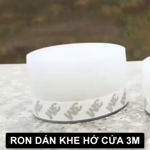 Cuộn Ron Dán Cửa Chống Bụi 5M x 25MM Bằng Cao Su Mềm Miếng Dán Chân Cửa Màu Trắng Chống Bụi Bẩn Chắn Gió Lùa Đa Năng
