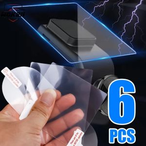 【WOKEN】6pcs Car Glass Electrostatic Stickers Transparent Traceless Windshield Double-Sided Strong Adhesive DVR/ETC Bracket Fixed Annual Inspection Mark Film