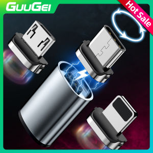 GUUGEI 3 In 1 Micro USB Type C Magnetic Adapter USB Cable Magnetic Charger Connector Usb C OTG Adapter Charging Converter For Phone PC