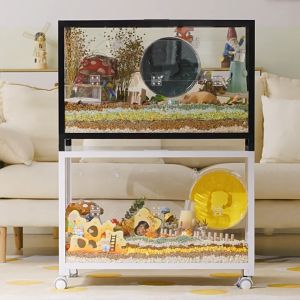 Bucatstate【80/100/120CM】Hamster Cage/Quail Cage/Small Animal/Double Door /with wheel