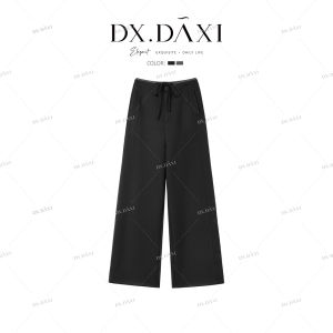 Gray Belted High Waist Suit Pants Womens Autumn New Style Drapey Loose Fit Trousers Cover Hip Straight Leg Pants