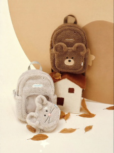 VANWALK | Cute Character-themed Plush Schoolbag Removable Crossbody